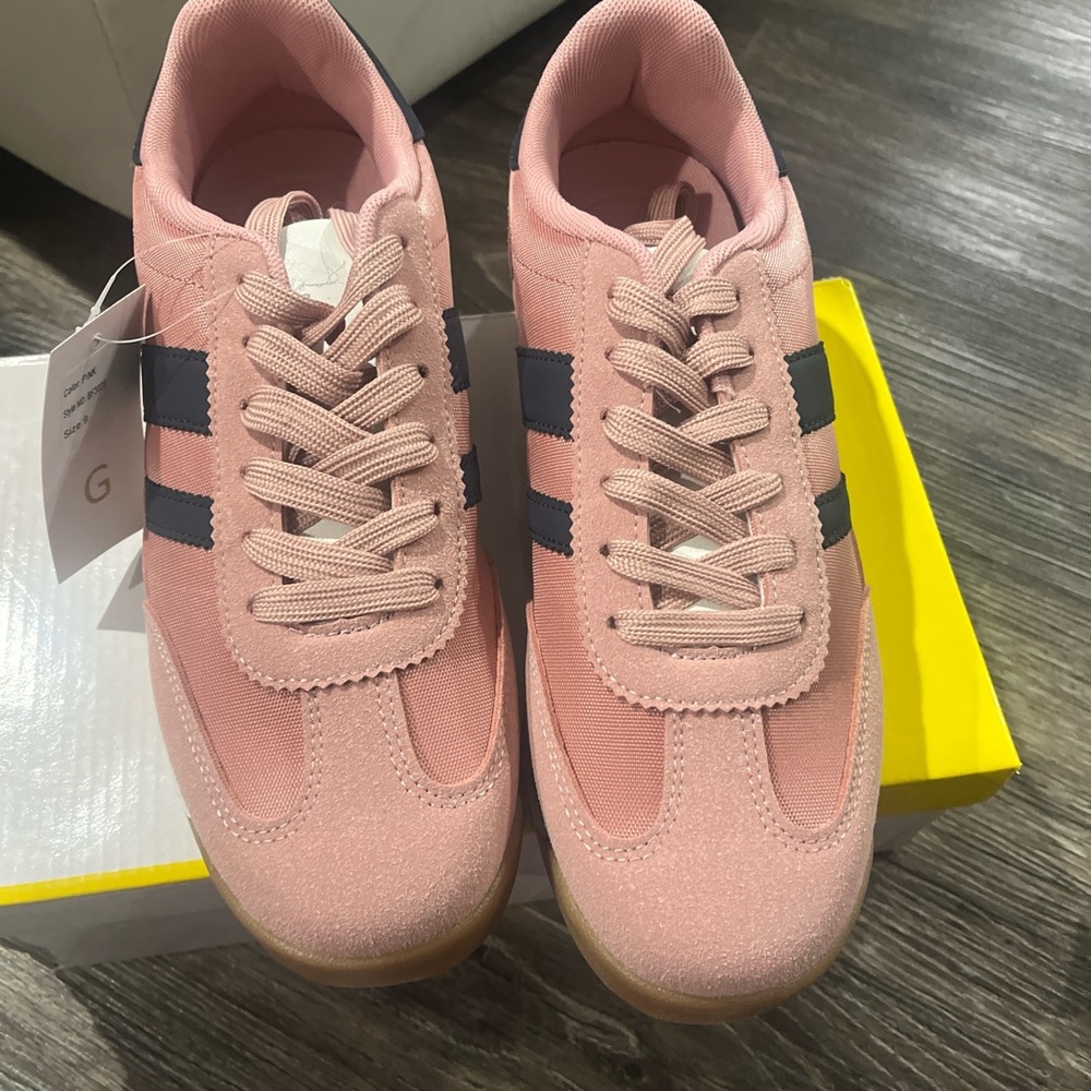 & Other Stories Pink and Black Sneakers